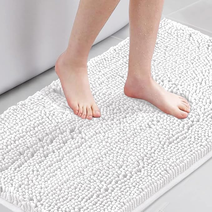 H.VERSAILTEX Microfiber Bath Rugs Chenille Floor Mat Ultra Soft Washable by HVERSAILTEX