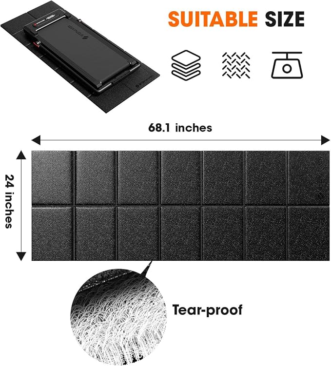 Stepwaver Walking Pad Mat for Carpet Floor, Treamill Mat for Hardwood Floors - Image 7