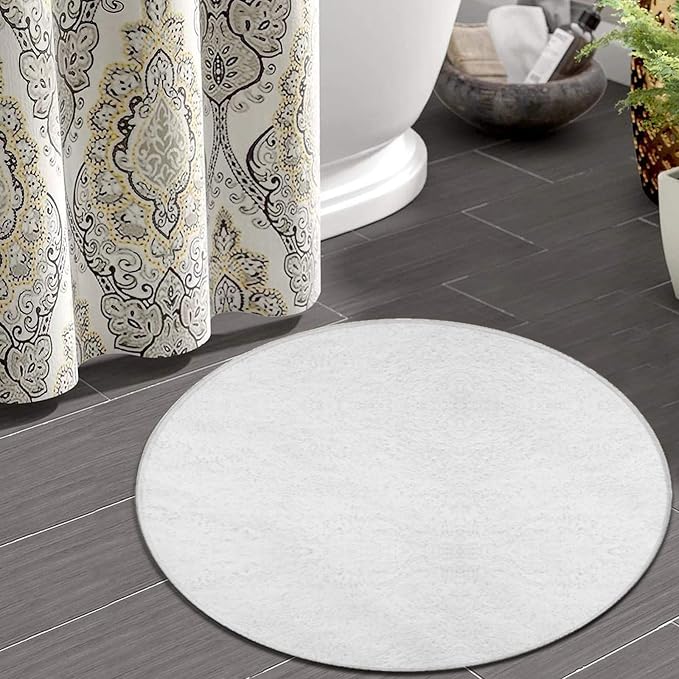 Room Sofa Yoga Soft Round Carpet, Home Decor Non Slip Kitchen Office Circle Rug - Image 4