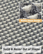 Upgraded Waffle Bath Mat, Super Absorbent Non Slip Bath Mats - Image 5