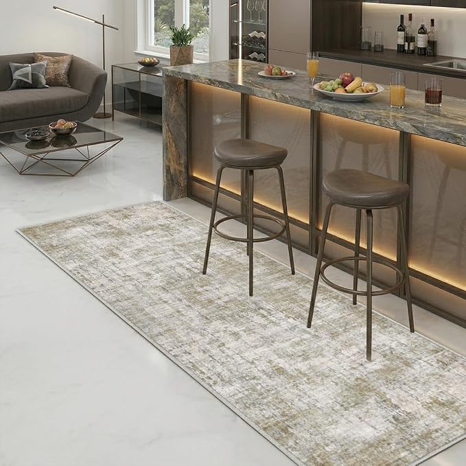 2x6 Rug for Entryway Hallway-No Slip Soft Carpets Modern Abstract Indoor Floor - Image 5