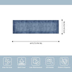 2x6ft Non-Slip Washable Kitchen Rug - Image 2