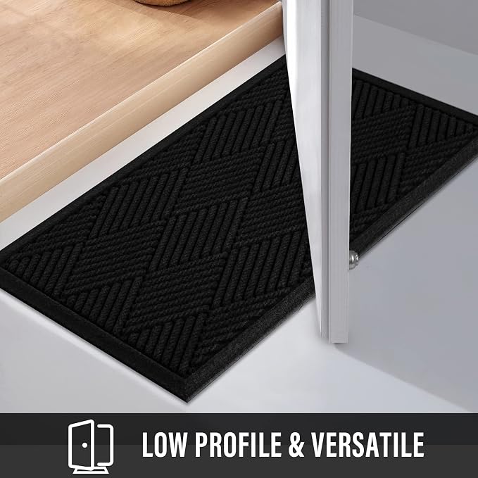 HIYARD Sturdy Front Door Mat, Absorbent Muddy Dirt Resist Welcome Door Mats - Image 6