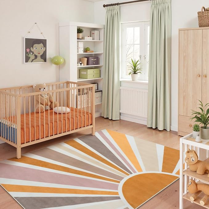 STARUIA Sun Machine Washable Area Rugs 5x7 - Image 2