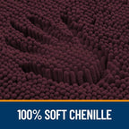 OLANLY Bathroom Rugs 34x21, Extra Soft Absorbent Chenille Bath Rugs, Rubber - Image 3