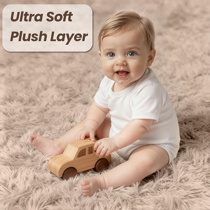 4x6 Area Rug for Living Room, Ultra Soft Fluffy Shag Rugs for Bedroom, Non-Slip - Image 8