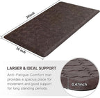 WISELIFE Kitchen Mat Cushioned Anti Fatigue Floor Mat, Thick Non Slip Water - Image 2