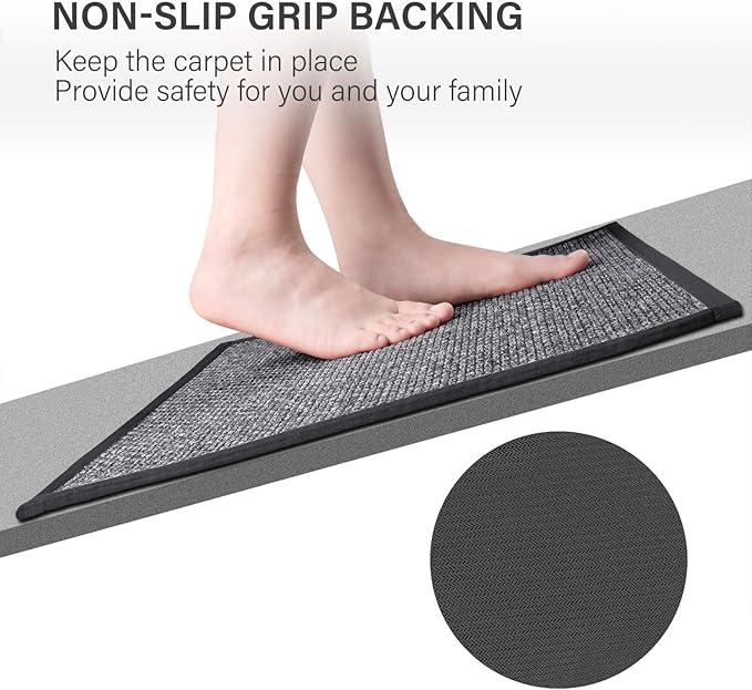 eqivei Kitchen Rugs Non Skid Washable Set of 2 PCS, Absorbent Runner Rugs - Image 3