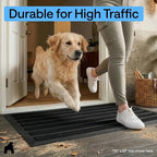 GORILLA GRIP 100% Waterproof All-Season WeatherMAX Doormat US Designed Natural - Image 7