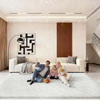 6x9 Area Rugs for Living Room, Large Fluffy Cream White Rugs for Bedroom - Image 6