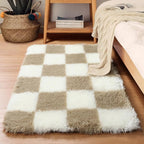 KICMOR Small Beige and Cream White Area Rugs by KICMOR