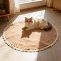 Cat Rug, Cat Scratch Rug, 39 in Washable Boho Braided Circle Rug, Soft and by Unknown