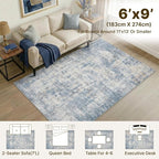 6x9 Area Rugs Washable Living Room Rug-No Slip Soft Carpets Modern Abstract - Image 4