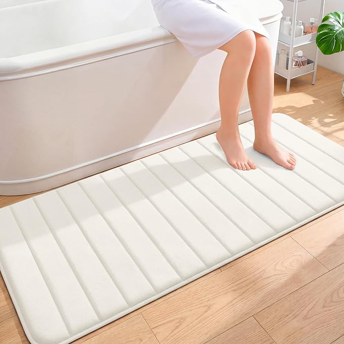 OLANLY Memory Foam Long Bathroom Rugs Runner 59x24, Super Soft Absorbent Bath by OLANLY