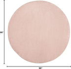 Nourison Home Nourison Essentials Pink 8' x Round Area Rug - Image 3