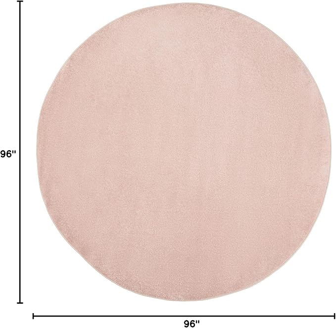 Nourison Home Nourison Essentials Pink 8' x Round Area Rug - Image 3