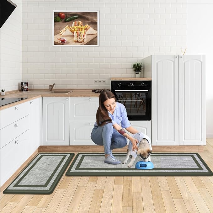 Mattitude Kitchen Mats Set of 2 Cushioned Rugs Anti-Fatigue Mats - Image 6
