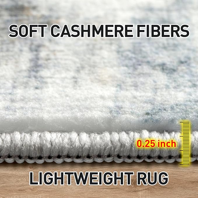 8x10 Area Rugs Washable Rug: Large Modern Abstract Living Room Rug Soft - Image 6