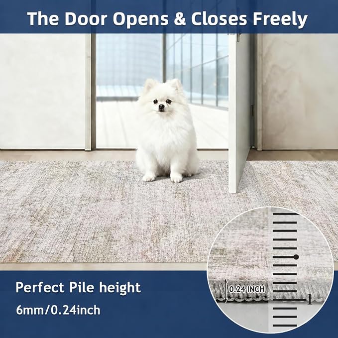 Washable Runners for Hallway 2x6 Runner Rug, Ultra-Thin Kitchen Runner Rugs - Image 5