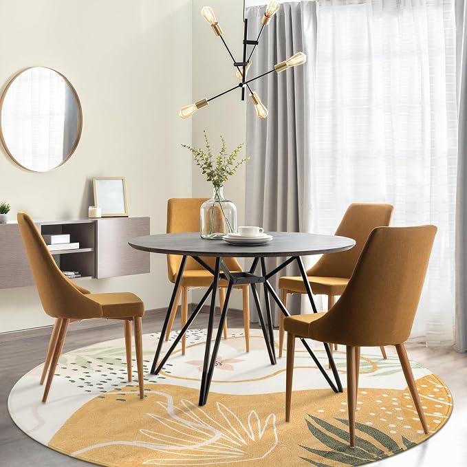 Lahome Boho Round Rugs - 6Ft Round Rug Washable Soft Circle Rugs - Image 7