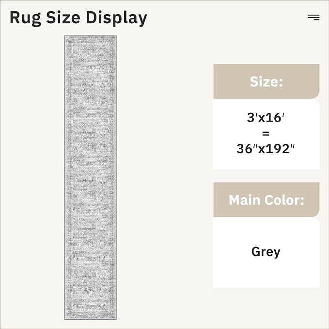 Soalmost Hallway Runner Rug 3x16 - Image 5