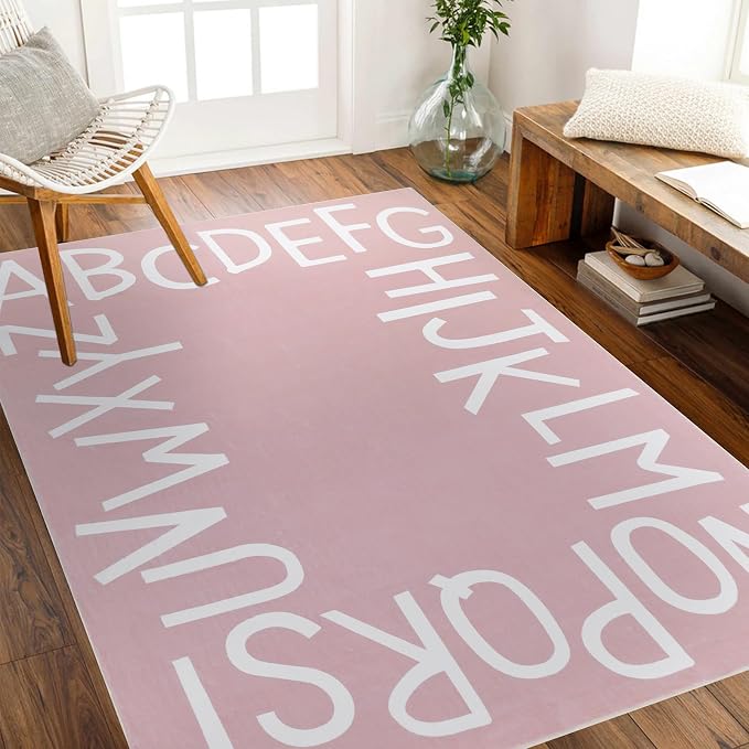 Topotdor Kids Play Rug Alphabet Nursery Area Rug Extra Large Soft Crawling Play by Topotdor