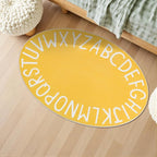 Topotdor Oval Kids Play Rug Alphabet Nursery Area Rug Extra Large Soft Crawling - Image 9