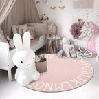 Topotdor Round Kids Play Rug Alphabet Nursery Area Rug Extra Large Soft - Image 5