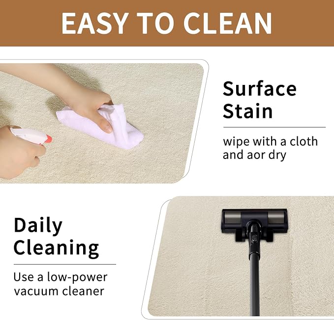 Sour Lemon 6x9 Soft Fluffy Machine Washable Non Slip Carpet Rugs - Image 5