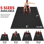 GymCope Extra Large Exercise Mat, Shoe-Friendly, High-Density, Weight Lifting - Image 6