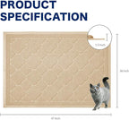 WePet Cat Litter Box Mat, Kitty Premium PVC Pad, Durable Trapping Rug, - Image 2
