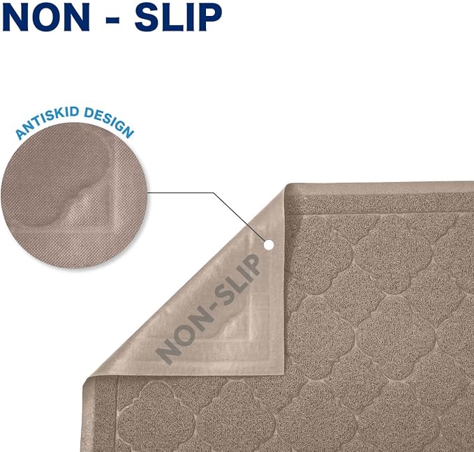 WePet Cat Litter Box Mat, Kitty Premium PVC Pad, Durable Trapping Rug, - Image 4