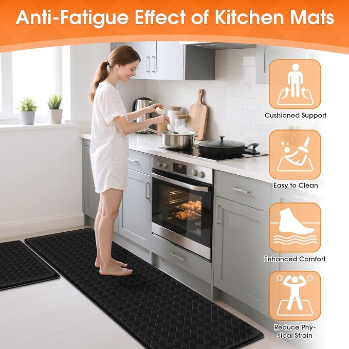 TranquilRelax Kitchen Mats, Cushioned Anti Fatigue Kitchen Mats - Image 3