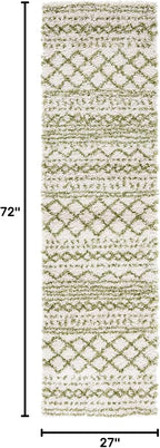SAFAVIEH Arizona Shag Collection Runner Rug - Image 2