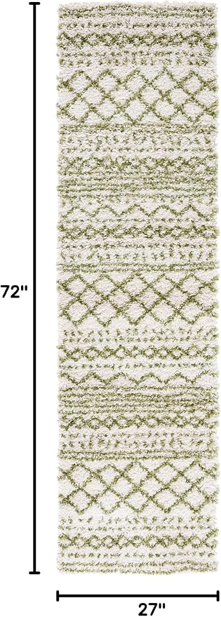 SAFAVIEH Arizona Shag Collection Runner Rug - Image 2