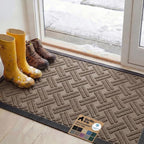 GORILLA GRIP 100% Waterproof All-Season WeatherMAX Doormat, US Designed Natural by Unknown