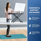 KitchenClouds Kitchen Mat Cushioned Anti Fatigue Kitchen Rug 17.3"x39" Water - Image 4
