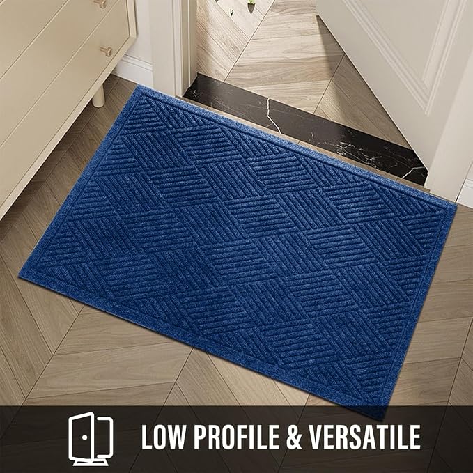 HIYARD Sturdy Front Door Mat, Absorbent Muddy Dirt Resist Welcome Door Mats - Image 6
