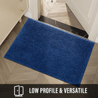 HIYARD Sturdy Front Door Mat, Absorbent Muddy Dirt Resist Welcome Door Mats - Image 6