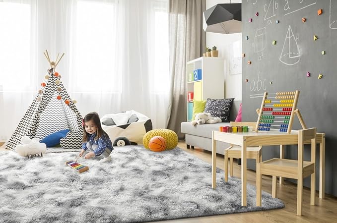 TWINNIS Super Soft Shaggy Rugs Fluffy Carpets 6x9 Feet, Indoor Modern Plush - Image 4
