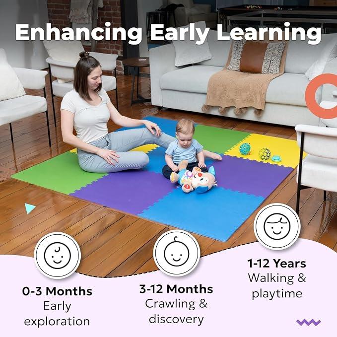 MioTetto Baby Play Mat, Soft Foam Floor Tiles - Image 4