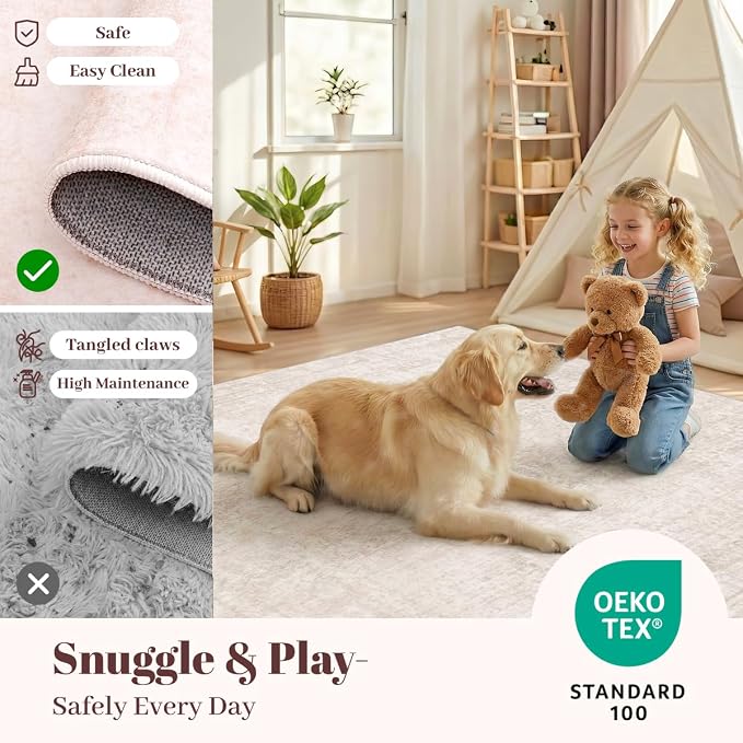 Homemate Washable Rug 8x10 Area Rugs - Image 7