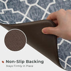 FRESHMINT Kitchen Mat Set of 2, Anti-Fatigue Cushioned Kitchen Mats - Image 5