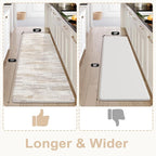 KIMODE Anti Fatigue Kitchen Mats 24"x71", Boho Abstract Kitchen Runner Rugs - Image 2