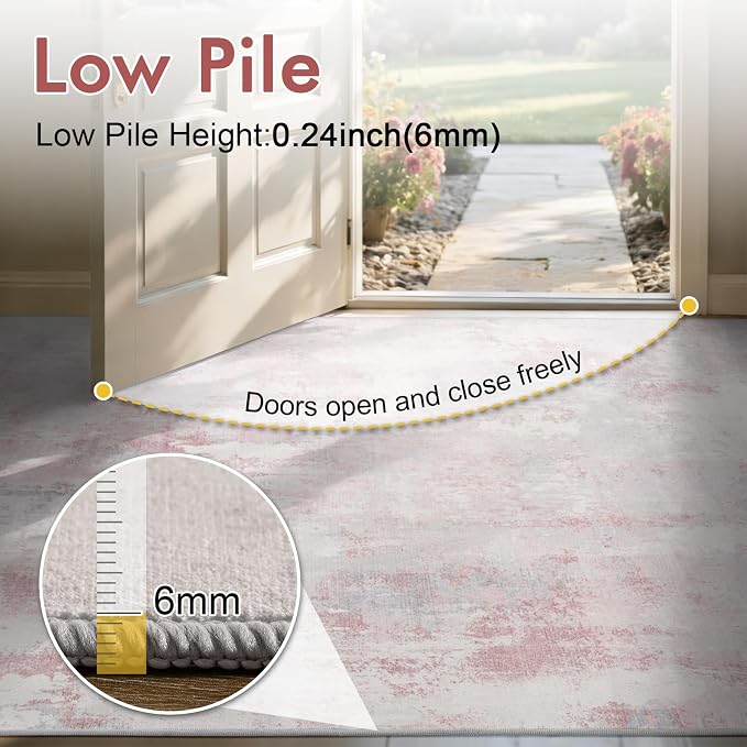 8x10 Ft Large Area Rugs for Living Room, Soft Non-Slip Washable Rugs Modern - Image 8