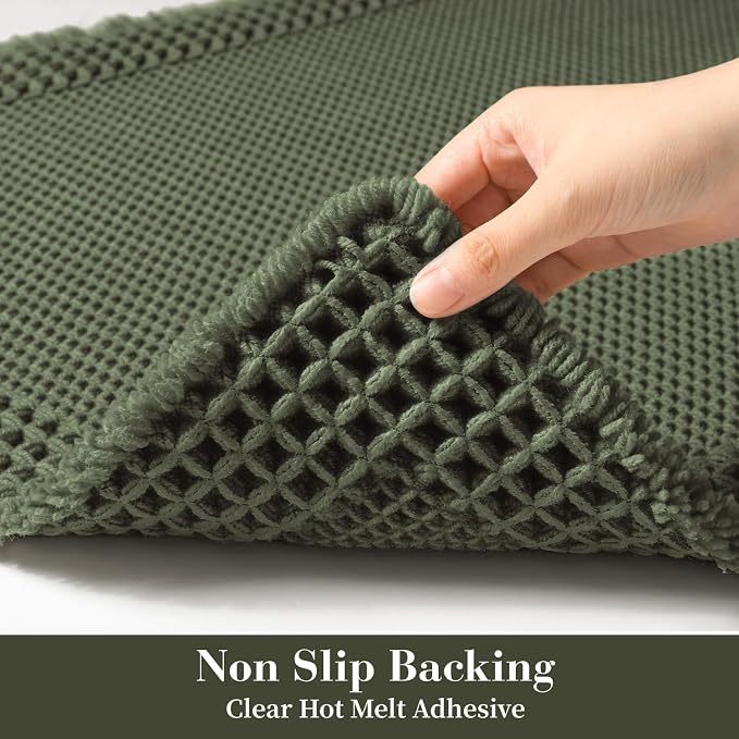 RESARE Waffle Bath Mat for Bathroom, Super Absorbent Bathroom Rugs Non Slip - Image 4