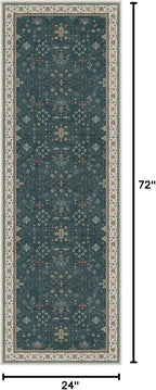 Hazo Haus Dark Green 2x6 Kitchen Rug - Image 2