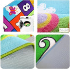 Hop and Count Hopscotch Rug, Kids Floor Play Area Rug Game Carpet Crawl Jump Mat - Image 6