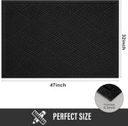 HIYARD Sturdy Front Door Mat, Absorbent Muddy Dirt Resist Welcome Door Mats - Image 2