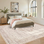 8x10 Washable Area Rug for Living Room & Bedroom, Extra Lager Soft Pink Rugs - Image 3